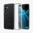 ACS07285 - Galaxy S24 Ultra Case Liquid Crystal Glitter in Crystal Quartz showing the back